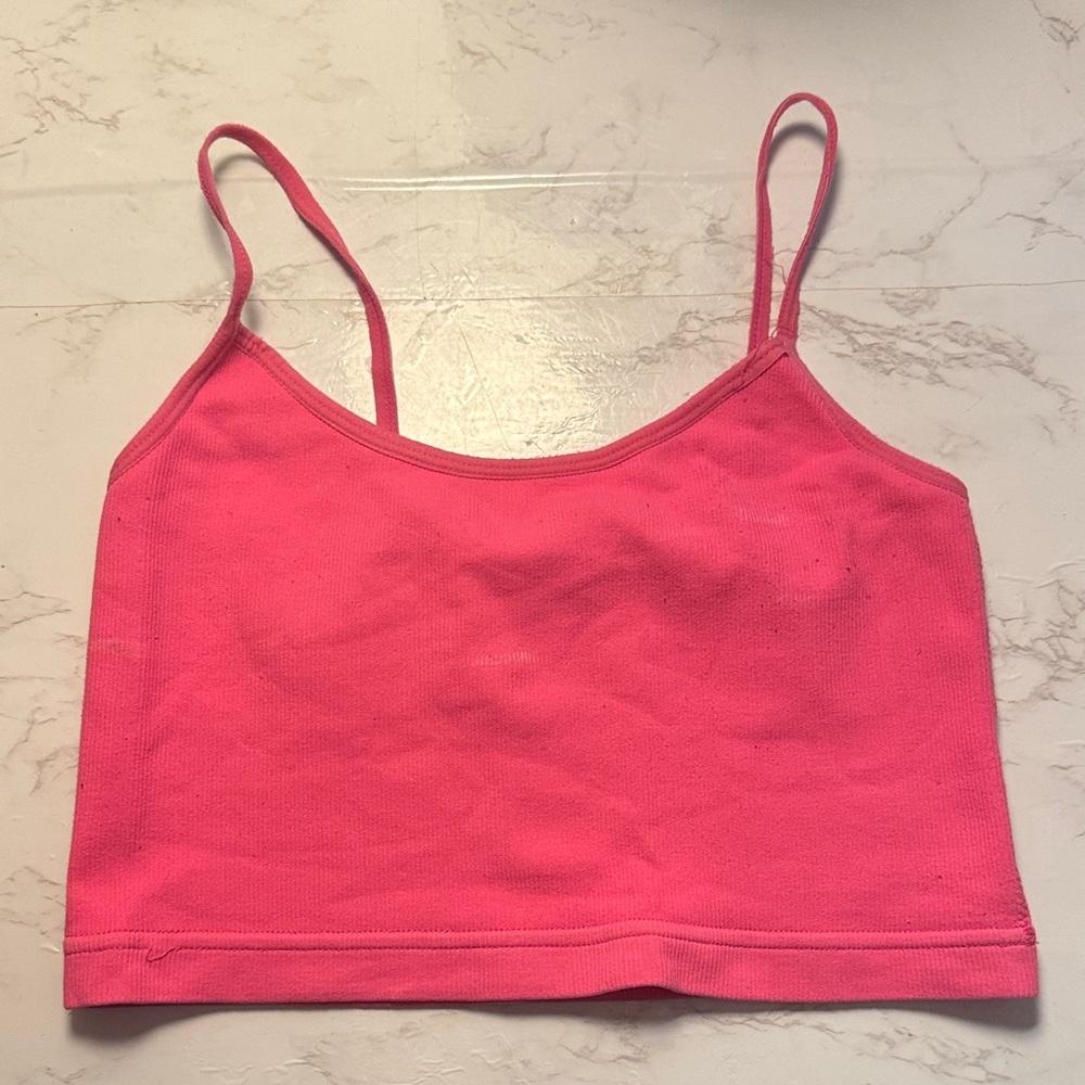 Garage Vibrant Pink Crop Top